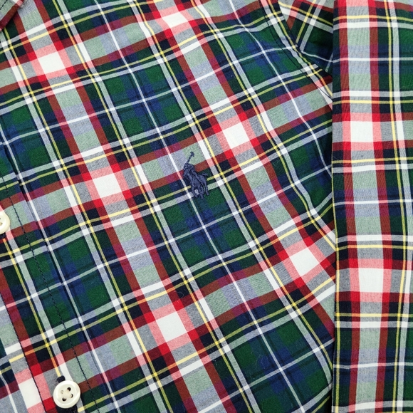 Ralph Lauren boys' plaid button down shirt size L - Picture 2 of 4